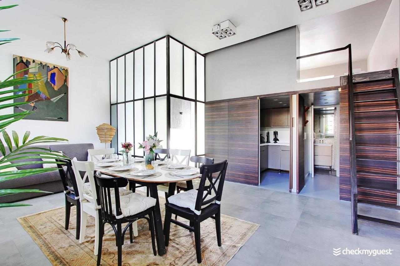 Ferienwohnung Superbe Loft 2Br - Buttes Chaumont Paris Exterior foto